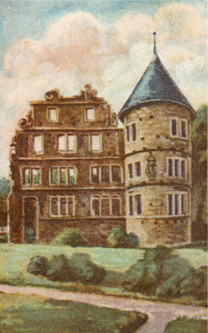 Herrenhaus (Bild 5 aus der Serie Deutsche Burgen, Brinkmann Tabak, Bremen)